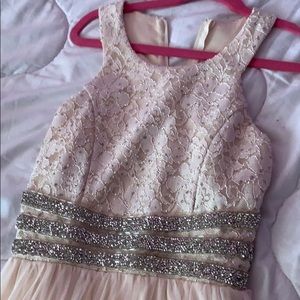 A light pink dress